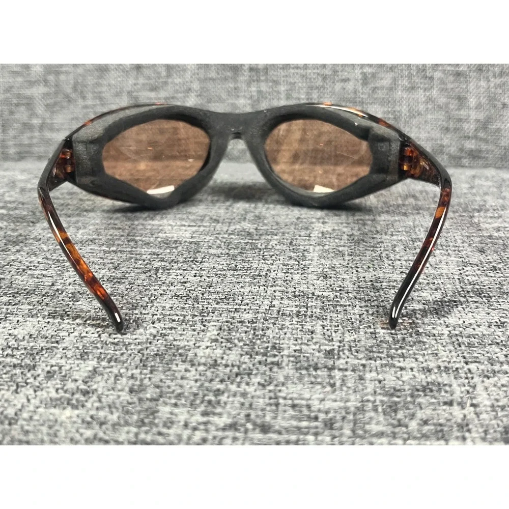 Panoptx Cyclone Tortoise Shell Wrap Sunglasses Wind Foam Seal Copper Lens Mens